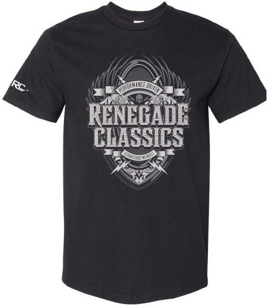 RC8011 RENEGADE CLASSICS SHIELD TSHIRT-Mens Shirts-Daniel Smart Mfg - Retail