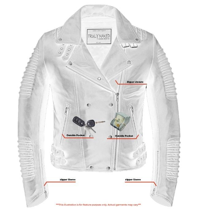 Rebel Dagger - Women's Leather Jacket-Womens Leather Motorcycle Jackets-Daniel Smart Mfg - Retail