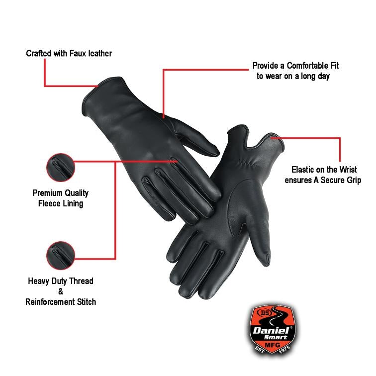 Regal Palm Women's Black Formal Dress Glove-Safety Gloves-Daniel Smart Mfg - Retail