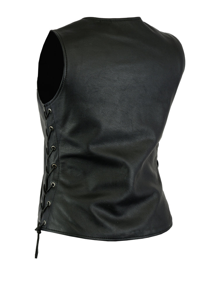 Regal - Women's Leather Vest-Womens Leather Vests-Daniel Smart Mfg - Retail