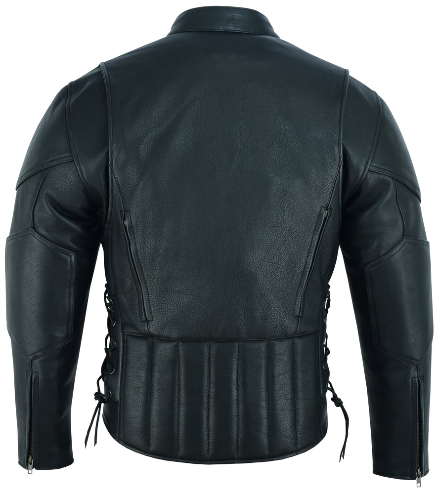 Reveal - Men's Leather Motorcycle Jacket-Mens Leather Motorcycle Jackets-Daniel Smart Mfg - Retail