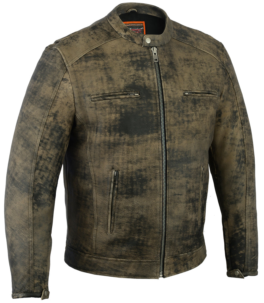 RevX - Men's Leather Motorcycle Jacket-Mens Leather Motorcycle Jackets-Daniel Smart Mfg - Retail