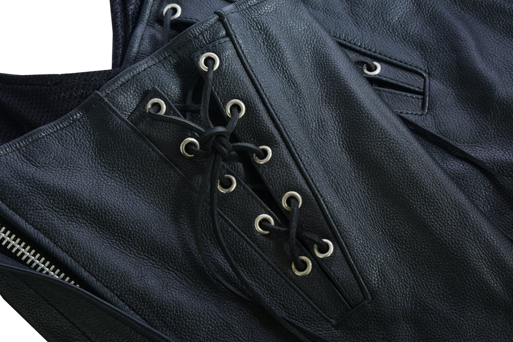 Rider’s Edge - Women's Motorcycle Leather Chaps-Womens Chaps & Pants-Daniel Smart Mfg - Retail