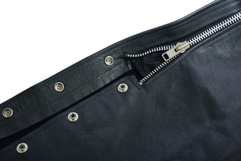 Rider’s Edge - Women's Motorcycle Leather Chaps-Womens Chaps & Pants-Daniel Smart Mfg - Retail