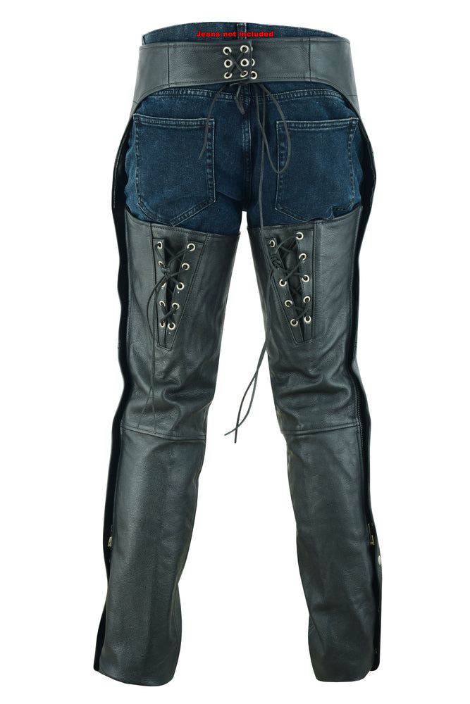 Rider’s Edge - Women's Motorcycle Leather Chaps-Womens Chaps & Pants-Daniel Smart Mfg - Retail
