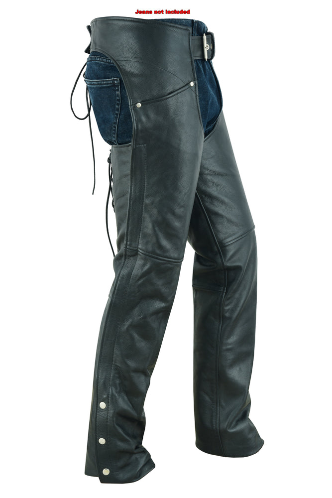 Rider’s Edge - Women's Motorcycle Leather Chaps-Womens Chaps & Pants-Daniel Smart Mfg - Retail