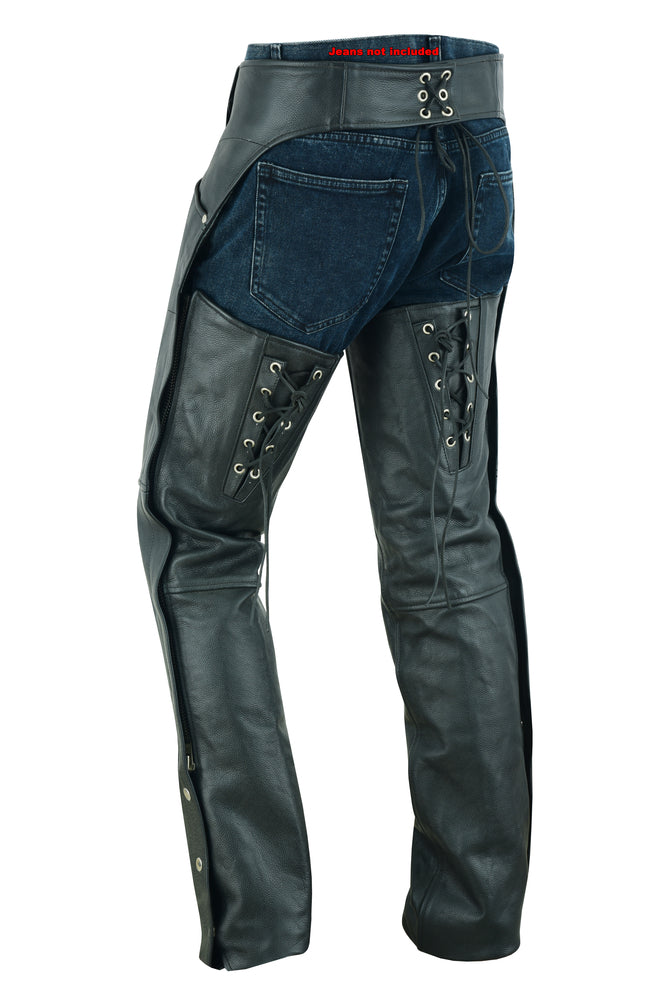 Rider’s Edge - Women's Motorcycle Leather Chaps-Womens Chaps & Pants-Daniel Smart Mfg - Retail