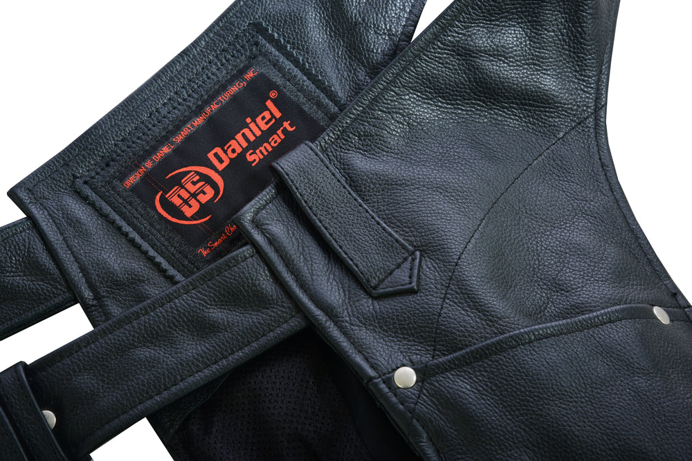 Rider’s Edge - Women's Motorcycle Leather Chaps-Womens Chaps & Pants-Daniel Smart Mfg - Retail