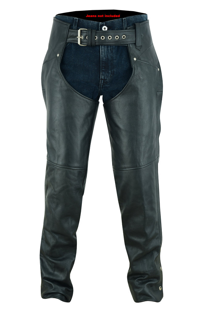 Rider’s Edge - Women's Motorcycle Leather Chaps-Womens Chaps & Pants-Daniel Smart Mfg - Retail