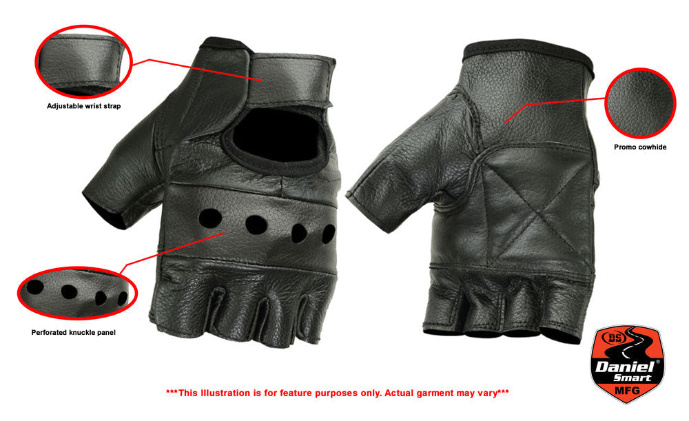 Road Reaper - Men's Fingerless Gloves-Mens Fingerless Gloves-Daniel Smart Mfg - Retail