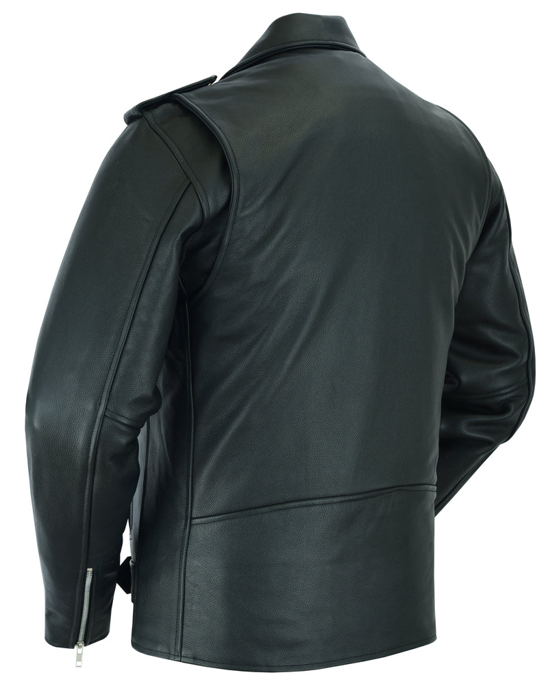 Road Titan - Men's Leather Motorcycle Jacket-Mens Leather Motorcycle Jackets-Daniel Smart Mfg - Retail