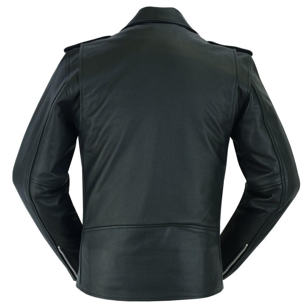 Road Titan - Men's Leather Motorcycle Jacket-Mens Leather Motorcycle Jackets-Daniel Smart Mfg - Retail