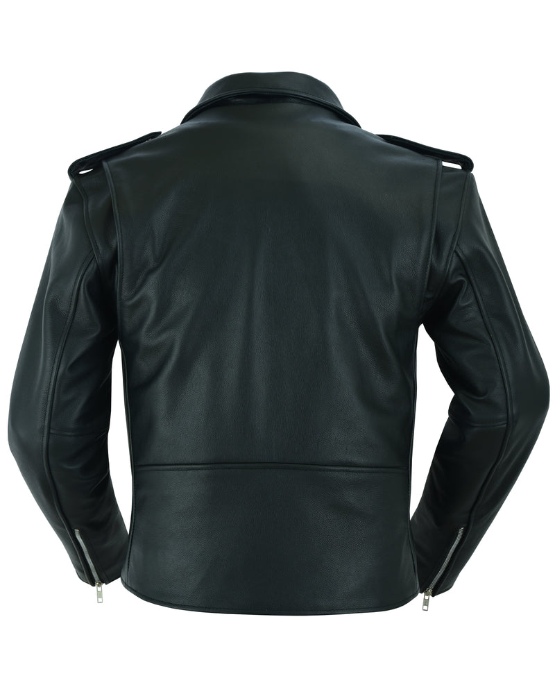 Road Warrior - Men's Leather Motorcycle Jacket-Mens Leather Motorcycle Jackets-Daniel Smart Mfg - Retail