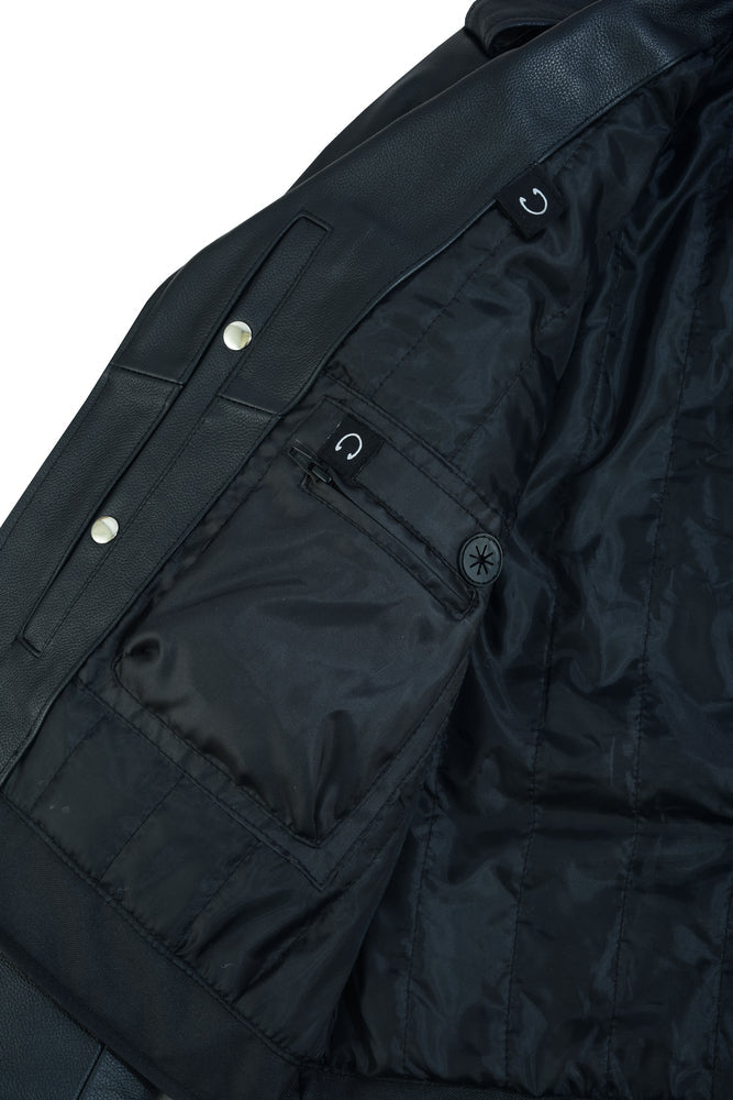 Road Warrior - Men's Leather Motorcycle Jacket-Mens Leather Motorcycle Jackets-Daniel Smart Mfg - Retail