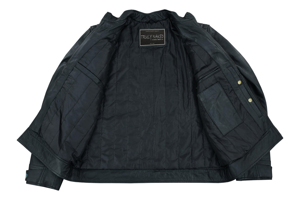 Sable - Men's faux Leather Jacket-Mens Leather Motorcycle Jackets-Daniel Smart Mfg - Retail