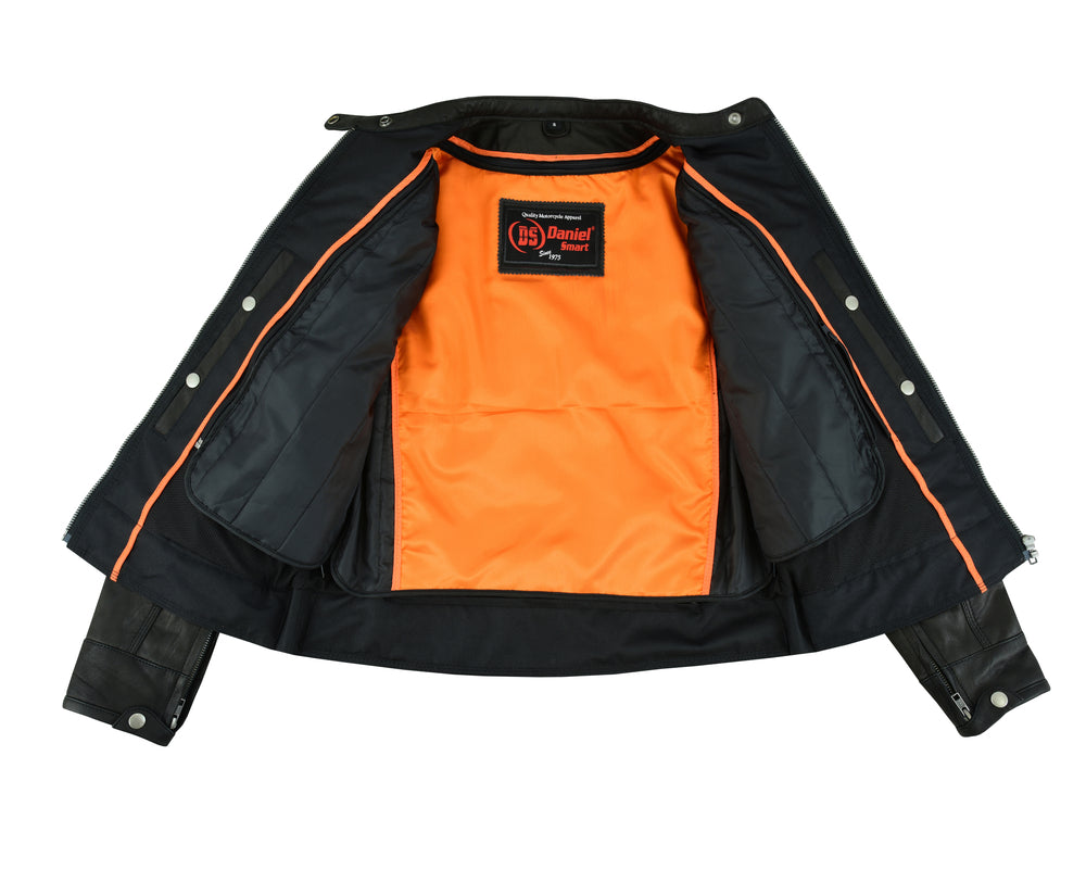 Scarlet Strike - Women's Leather Jacket-Womens Leather Motorcycle Jackets-Daniel Smart Mfg - Retail