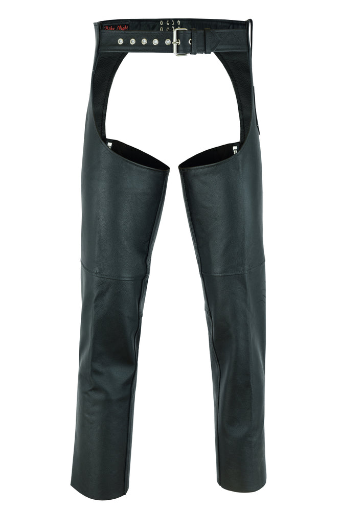 Silver Streak - Unisex Motorcycle Leather Chaps-Unisex Chaps & Pants-Daniel Smart Mfg - Retail