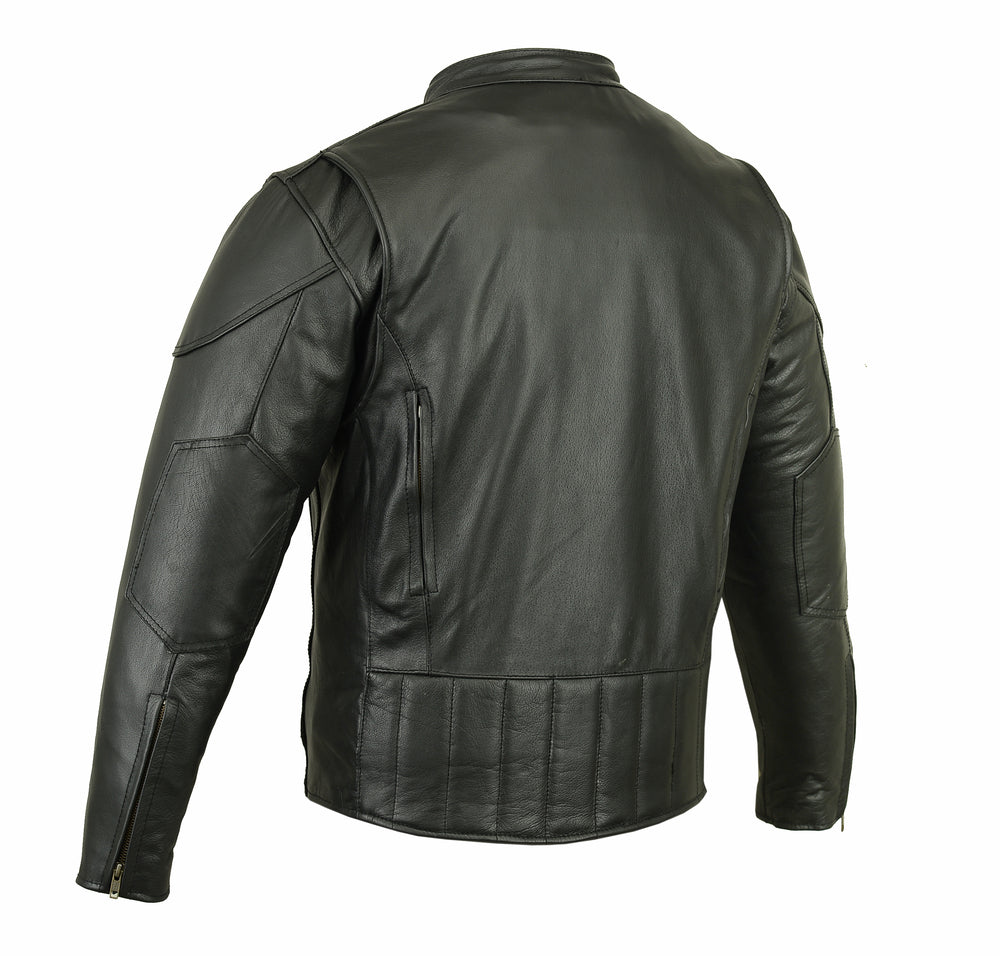 Skybound - Men's Leather Motorcycle Jacket-Mens Leather Motorcycle Jackets-Daniel Smart Mfg - Retail