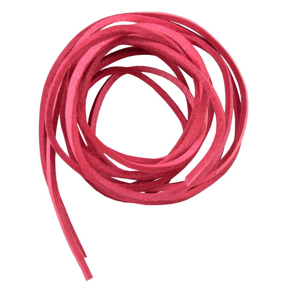 SLPINK 6 Feet Leather Laces - Hot Pink-Leather Laces-Daniel Smart Mfg - Retail