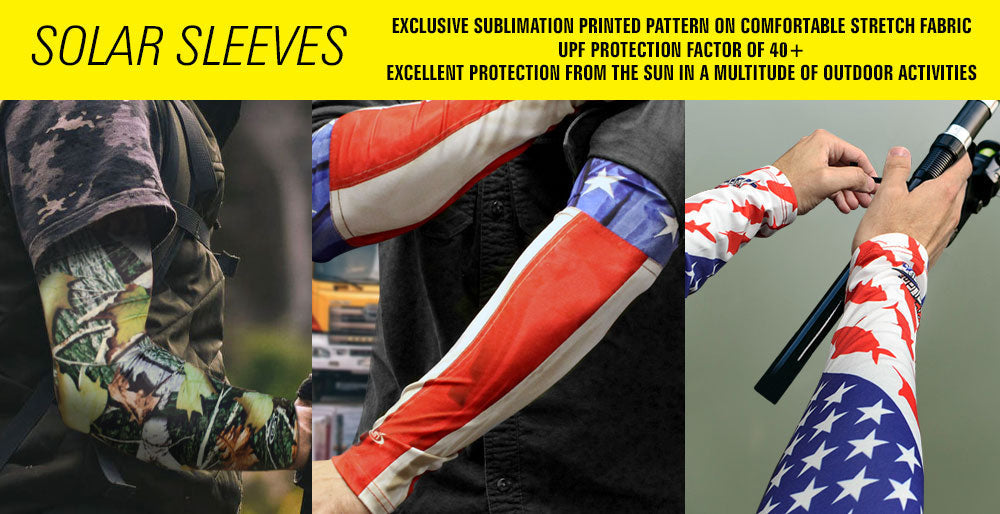 SOLSL4 Solar Sleeves USA Flag-Head/Neck/Sleeve Gear-Daniel Smart Mfg - Retail