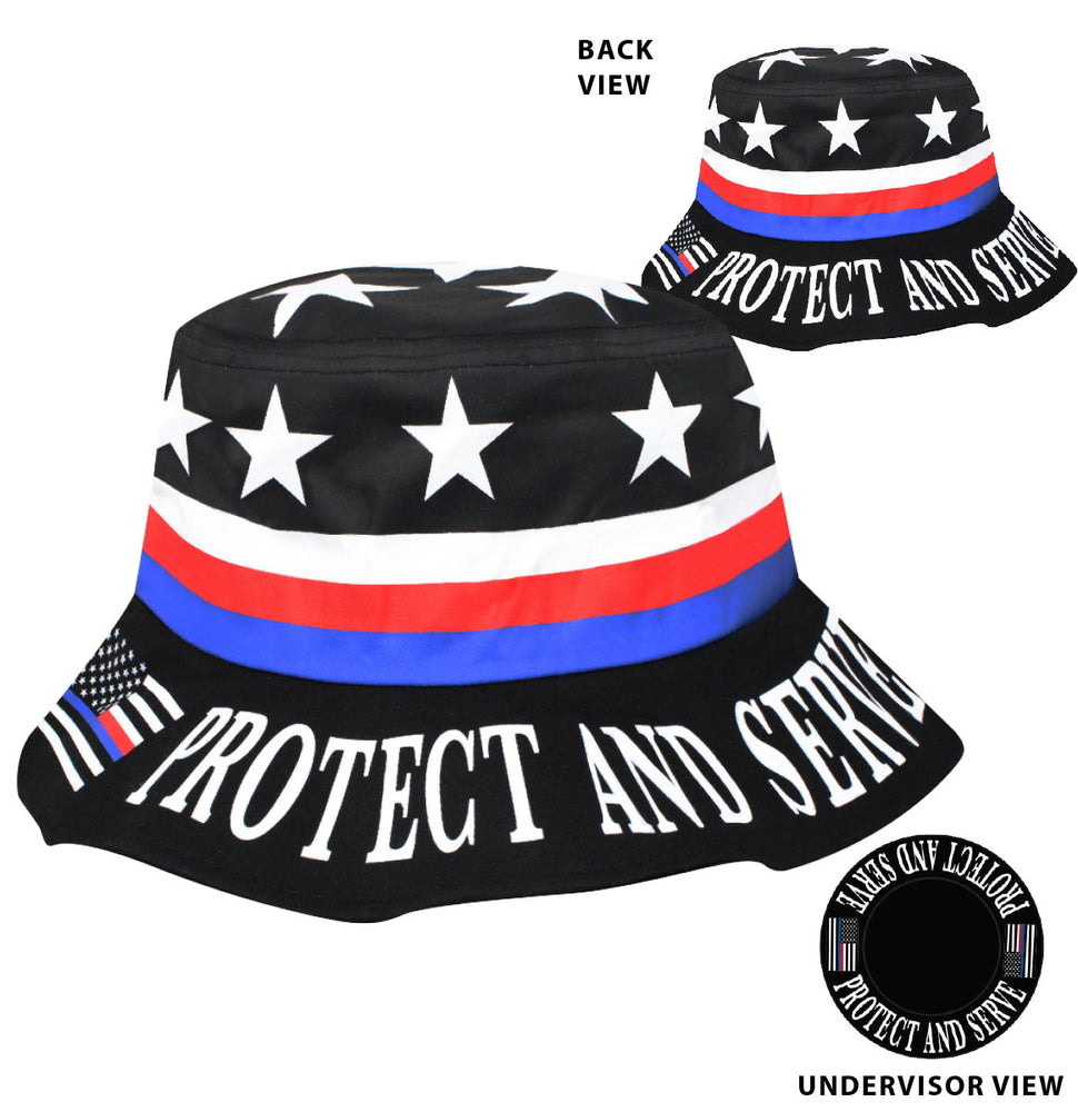 Spsvbkt Protect and Serve Bucket-Hats-Daniel Smart Mfg - Retail