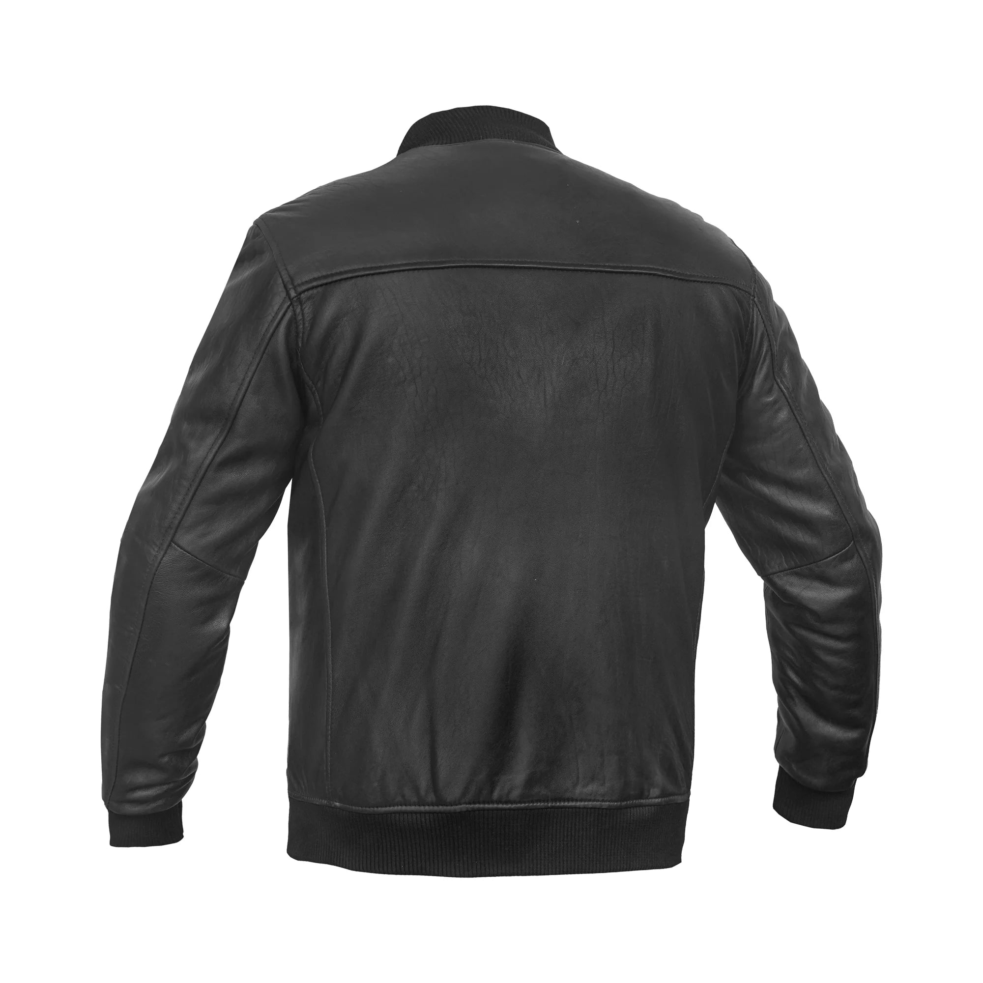 Lancer™ Men's Leather Bomber Motorcycle Jacket