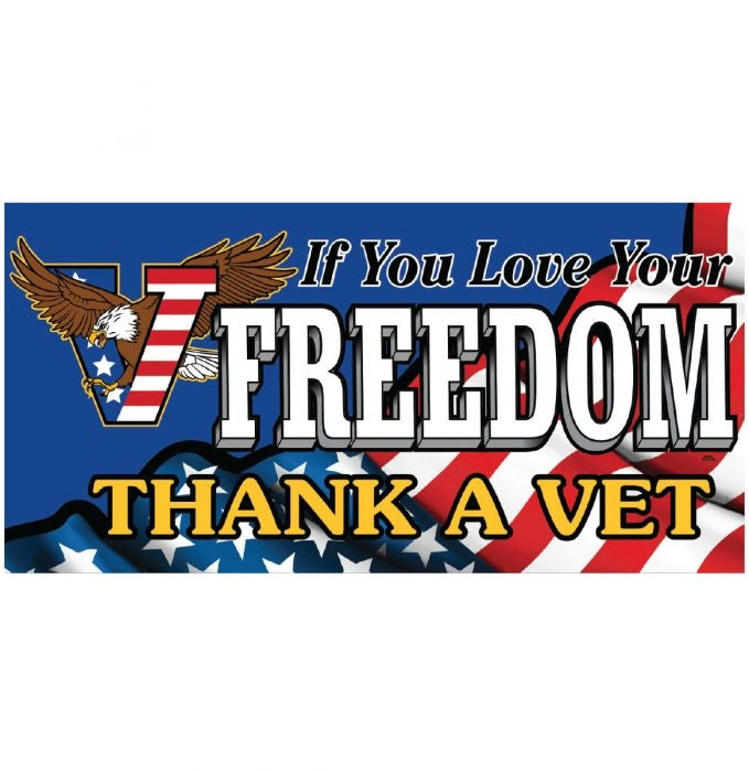 Stavft Thank A Vet Waving Towel-Flags-Daniel Smart Mfg - Retail