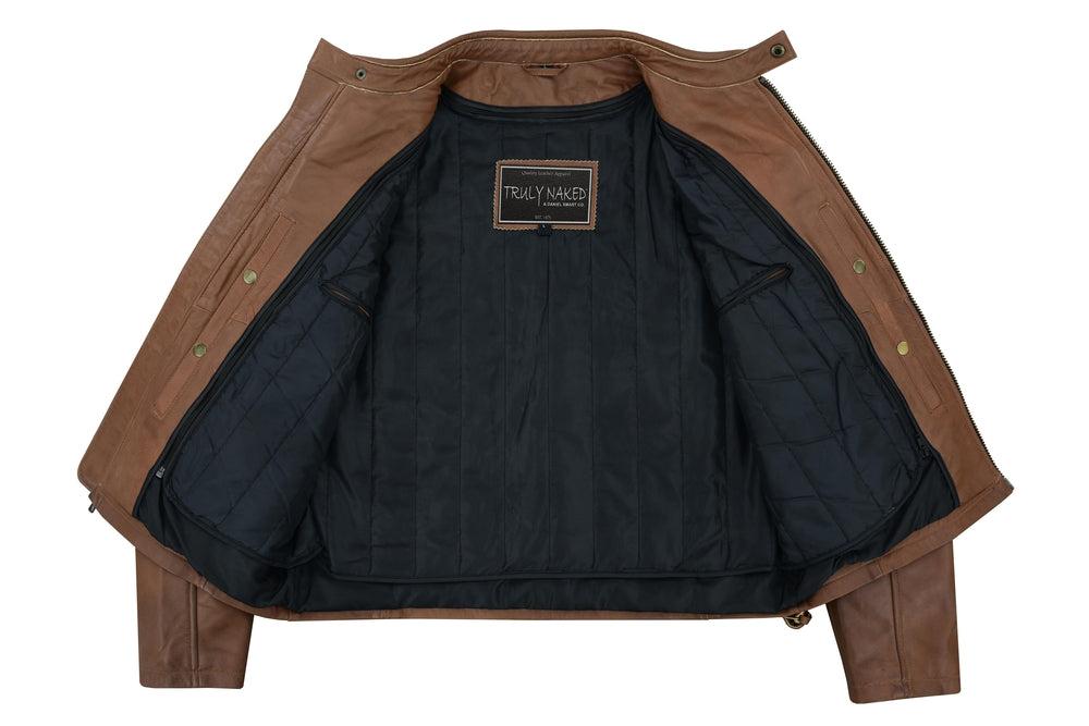 Stewart - Men's Leather Fashion Jacket-Mens Leather Motorcycle Jackets-Daniel Smart Mfg - Retail