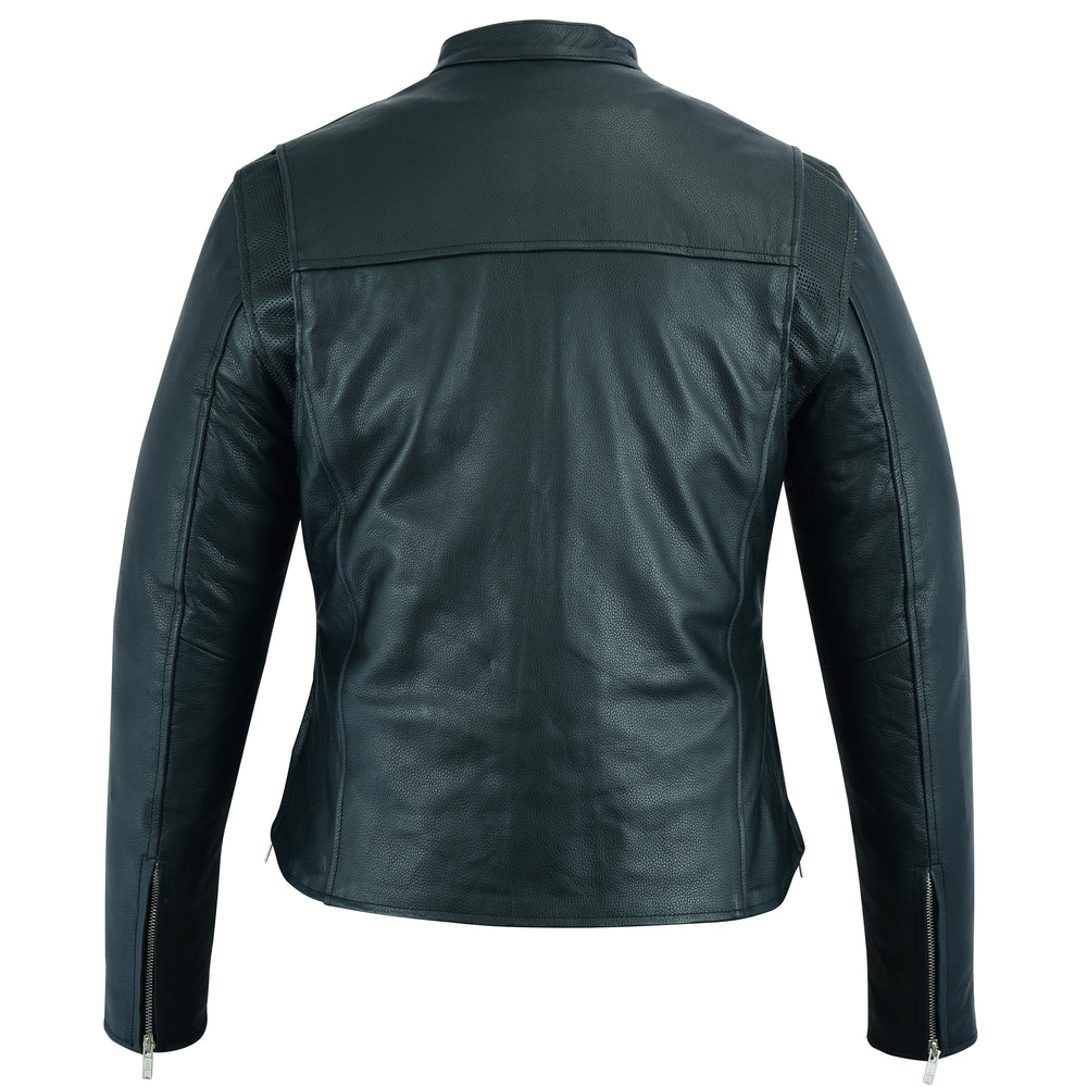 Storm Whisper - Women's Leather Jacket-Womens Leather Motorcycle Jackets-Daniel Smart Mfg - Retail