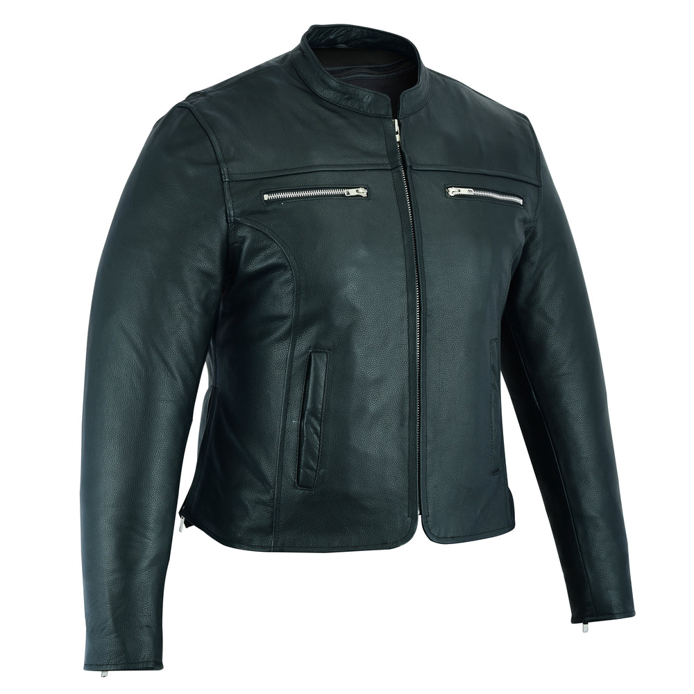 Storm Whisper - Women's Leather Jacket-Womens Leather Motorcycle Jackets-Daniel Smart Mfg - Retail