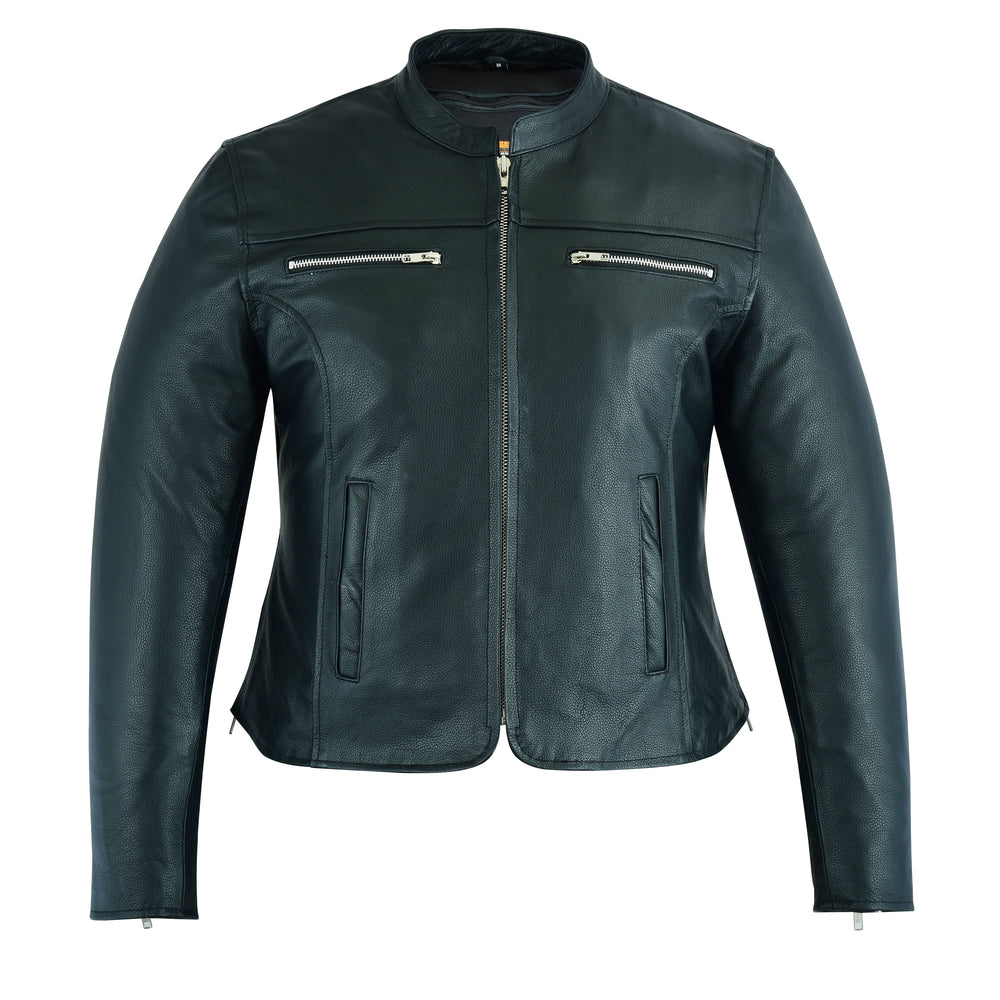 Storm Whisper - Women's Leather Jacket-Womens Leather Motorcycle Jackets-Daniel Smart Mfg - Retail