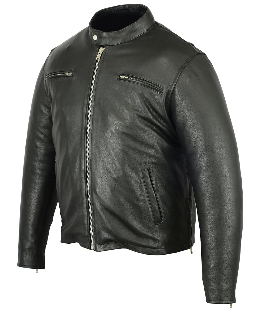 Stormhawk - Men's Leather Motorcycle Jacket-Mens Leather Motorcycle Jackets-Daniel Smart Mfg - Retail