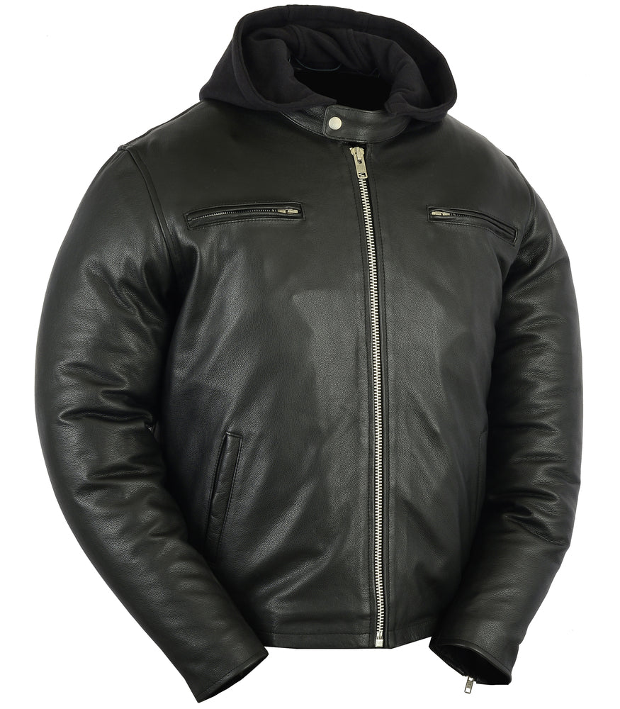 Stormhawk - Men's Leather Motorcycle Jacket-Mens Leather Motorcycle Jackets-Daniel Smart Mfg - Retail