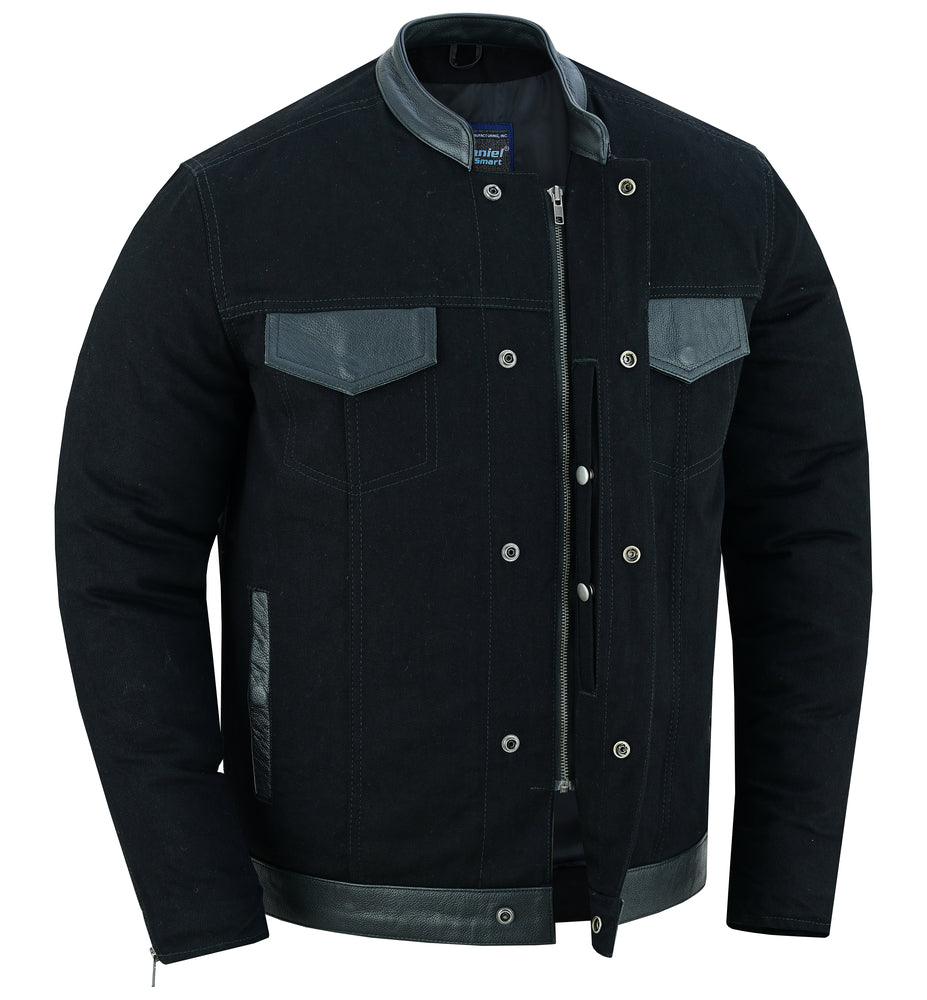 StreetRogue Men's Denim Motorcycle Jacket, image size:927x1000