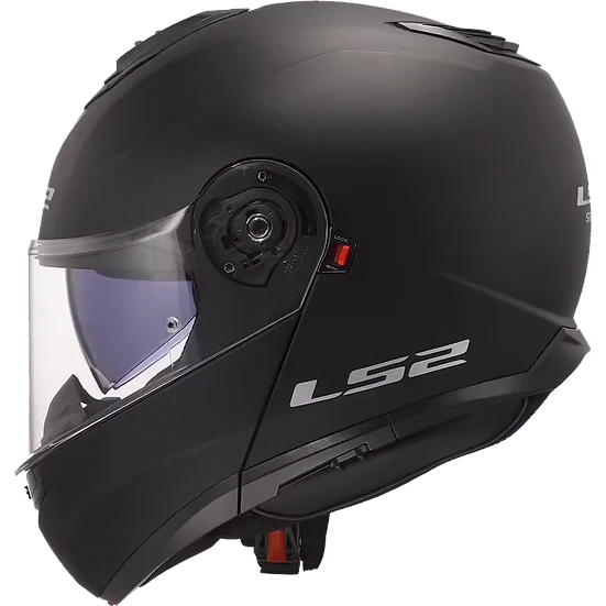 Strobe II Solid Modular Motorcycle Helmet W/ SunShield Matte Black-Helmets-Daniel Smart Mfg - Retail