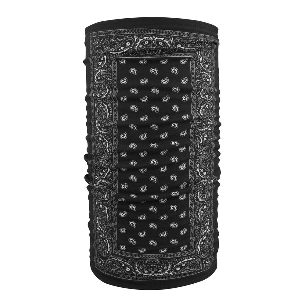 TF101 Motley Tube® Fleece Lined- Black Paisley-Head/Neck/Sleeve Gear-Daniel Smart Mfg - Retail