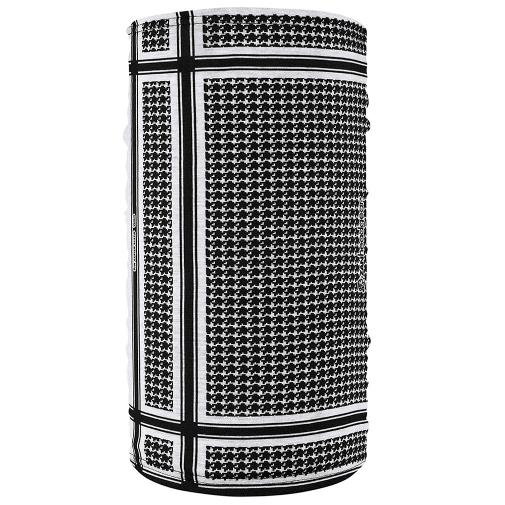 TF235BW Motley Tube® Fleece Lined- Houndstooth, Black and White-Head/Neck/Sleeve Gear-Daniel Smart Mfg - Retail