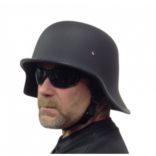 badass skull motorcycle helmets The Invader: DOT German Skull Cap Badass Helmet