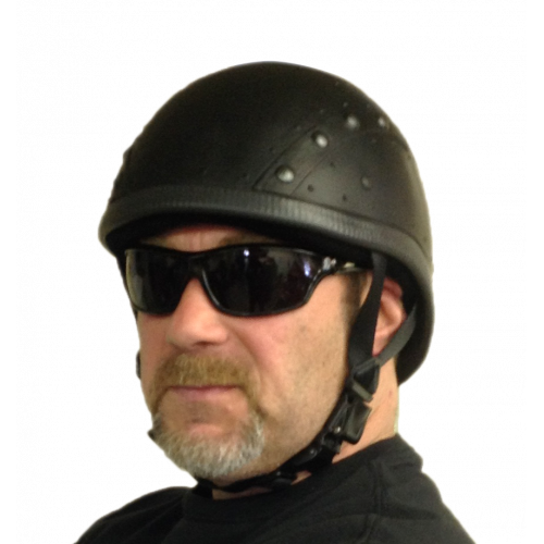 badass rocker reverse half motorcycle helmet SMALL