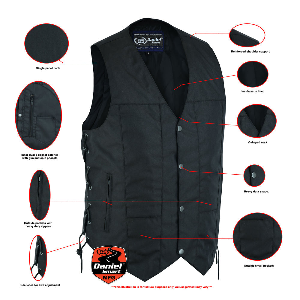 Thrillseeker - Men's Textile Vest-Mens Textile Vests-Daniel Smart Mfg - Retail