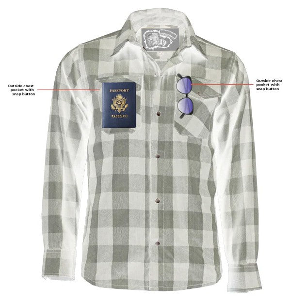 Tiger Tone Mens Flannel Shirt-Flannels-Daniel Smart Mfg - Retail