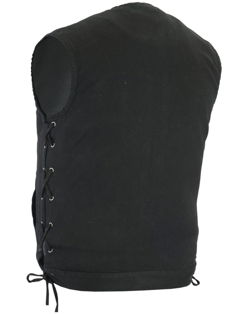 Tork - Motorcycle Denim Vest-Mens Denim Vests-Daniel Smart Mfg - Retail