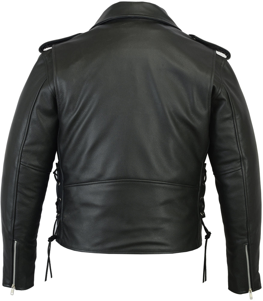 Trekker - Men's Leather Motorcycle Jacket-Mens Leather Motorcycle Jackets-Daniel Smart Mfg - Retail