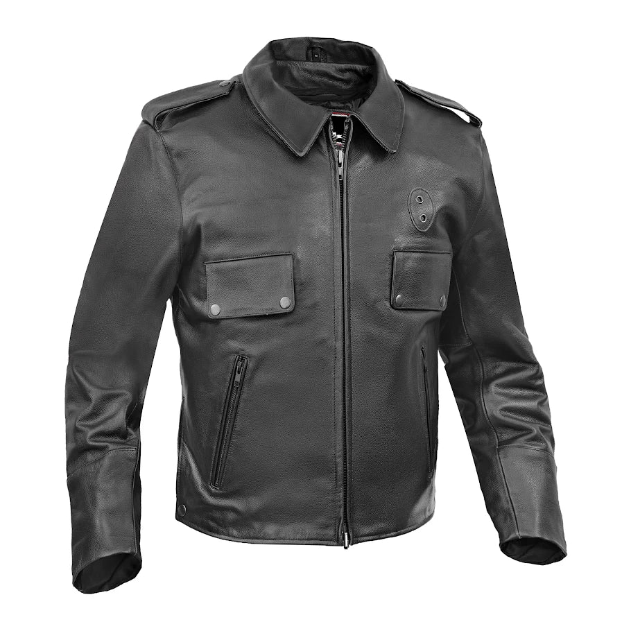Raw Cope™ Men’s Leather Motorcycle Jacket