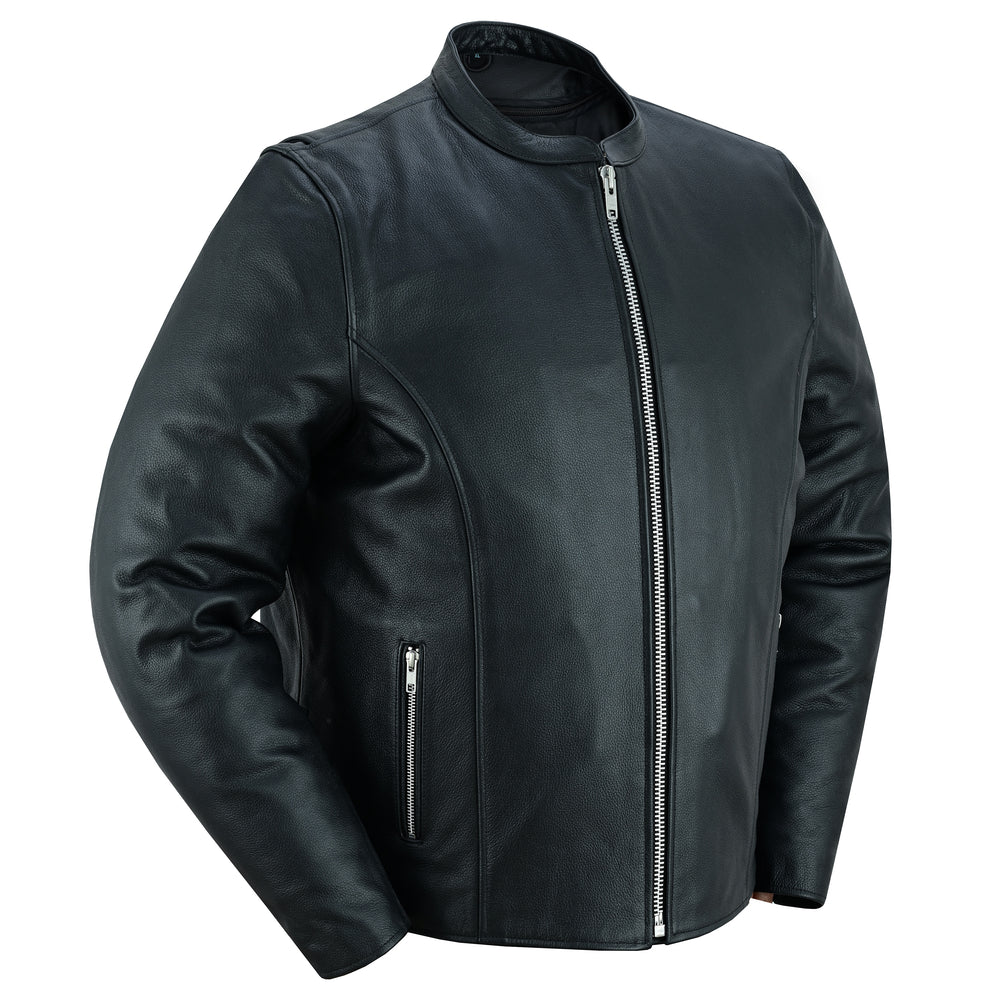 Urban Racer - Men's Leather Motorcycle Jacket-Mens Leather Motorcycle Jackets-Daniel Smart Mfg - Retail