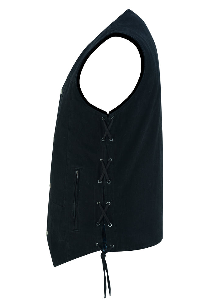 Vandal - Motorcycle Denim Vest-Mens Denim Vests-Daniel Smart Mfg - Retail