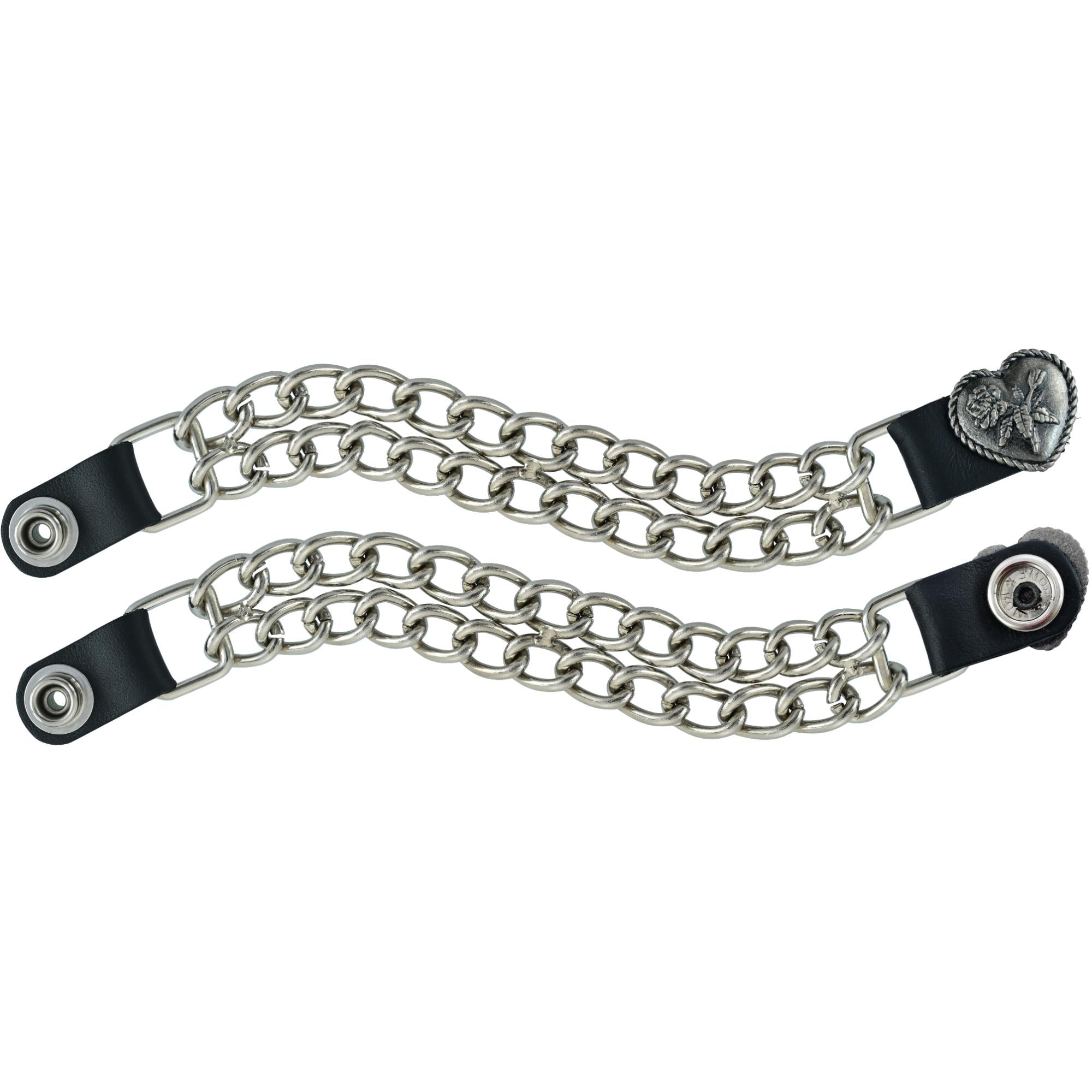 VE133D Vest Extender - Heart Rose-Vest Extenders-Daniel Smart Mfg - Retail