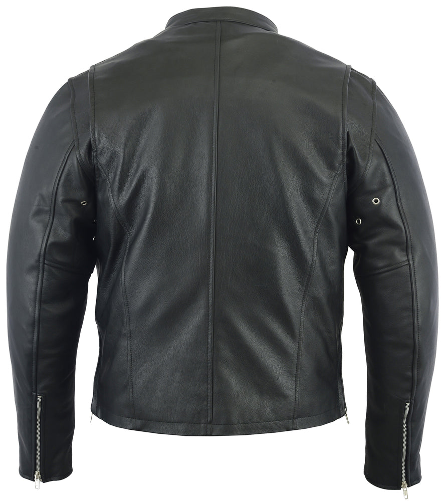 Vendetta - Men's Leather Motorcycle Jacket-Mens Leather Motorcycle Jackets-Daniel Smart Mfg - Retail