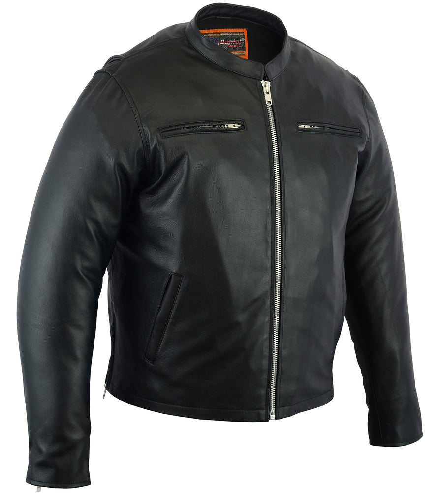 Vendetta - Men's Leather Motorcycle Jacket-Mens Leather Motorcycle Jackets-Daniel Smart Mfg - Retail