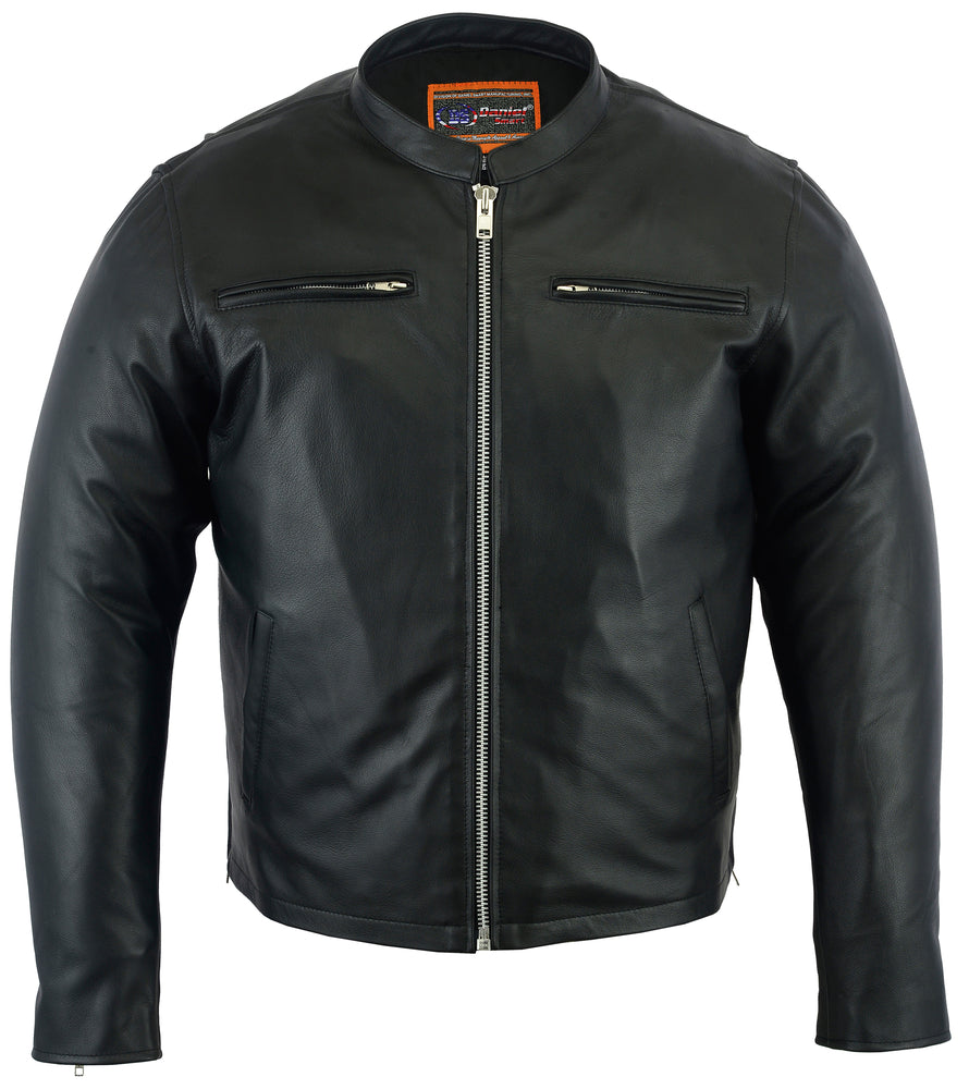 Vendetta - Men's Leather Motorcycle Jacket-Mens Leather Motorcycle Jackets-Daniel Smart Mfg - Retail